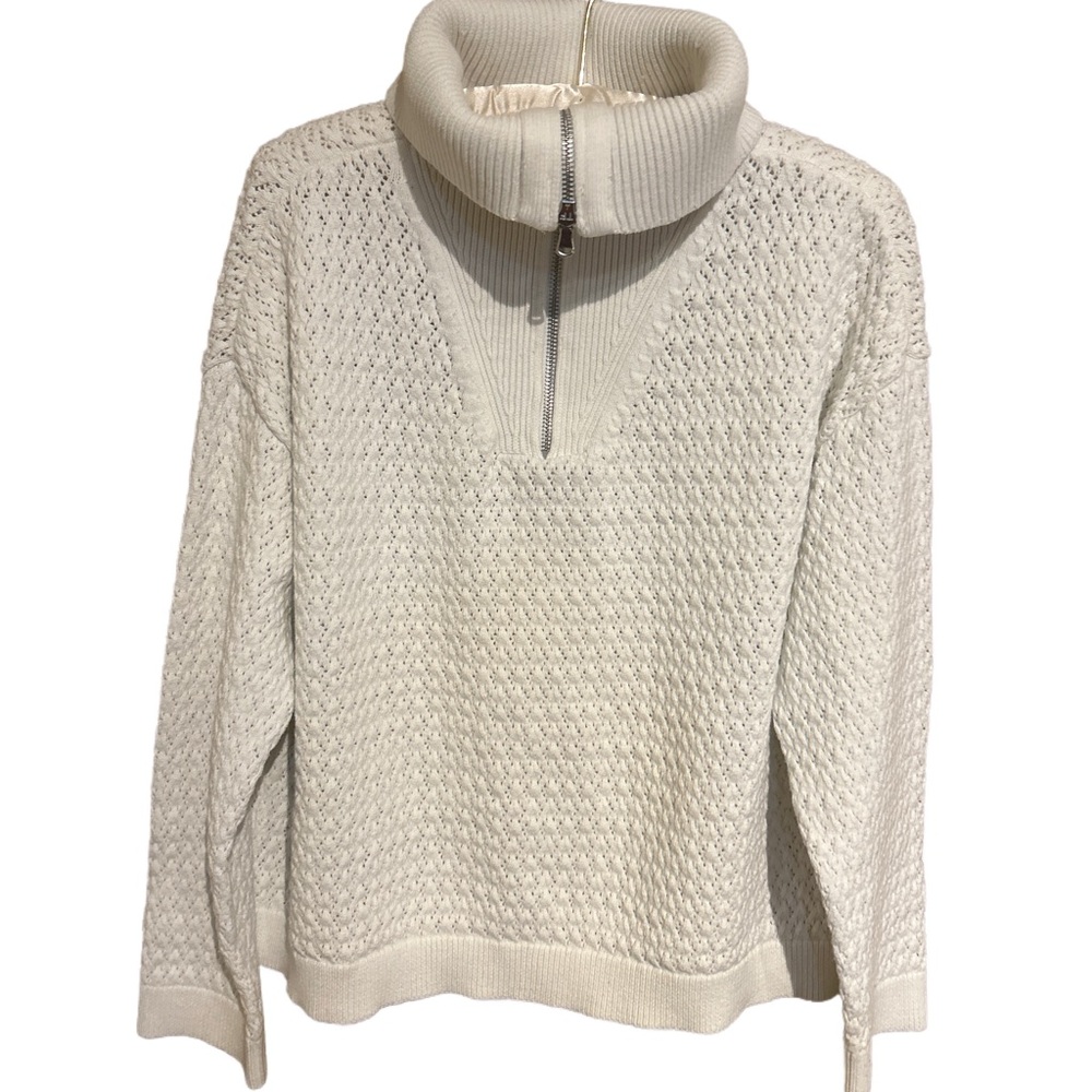 Lou & Grey White Cowl Neck Sweater - Picture 4 of 6